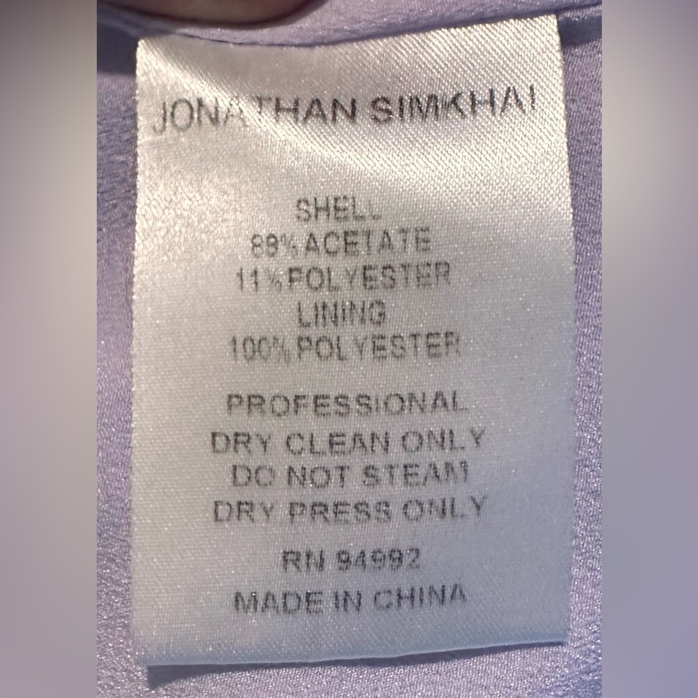 ****SOLD****JONATHAN SIMKHAI Mia fluid satin sleeveless formal midi dress l - Picture 11 of 14